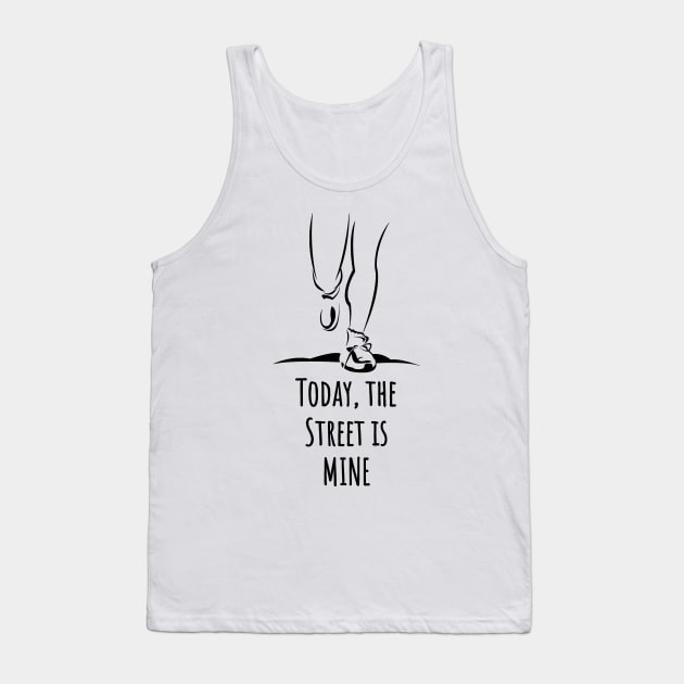 Early morning exercise jogger shirt design Tank Top by Qwerdenker Music Merch